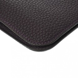 HERMES Dogon GM Raisin □F stamp (around 2002) Unisex Togo Long Wallet