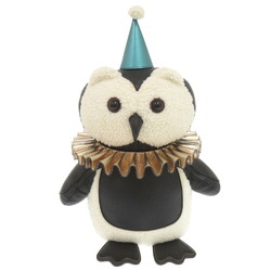 Coach Owl Leather Black Plush Toy F79473 2153COACH