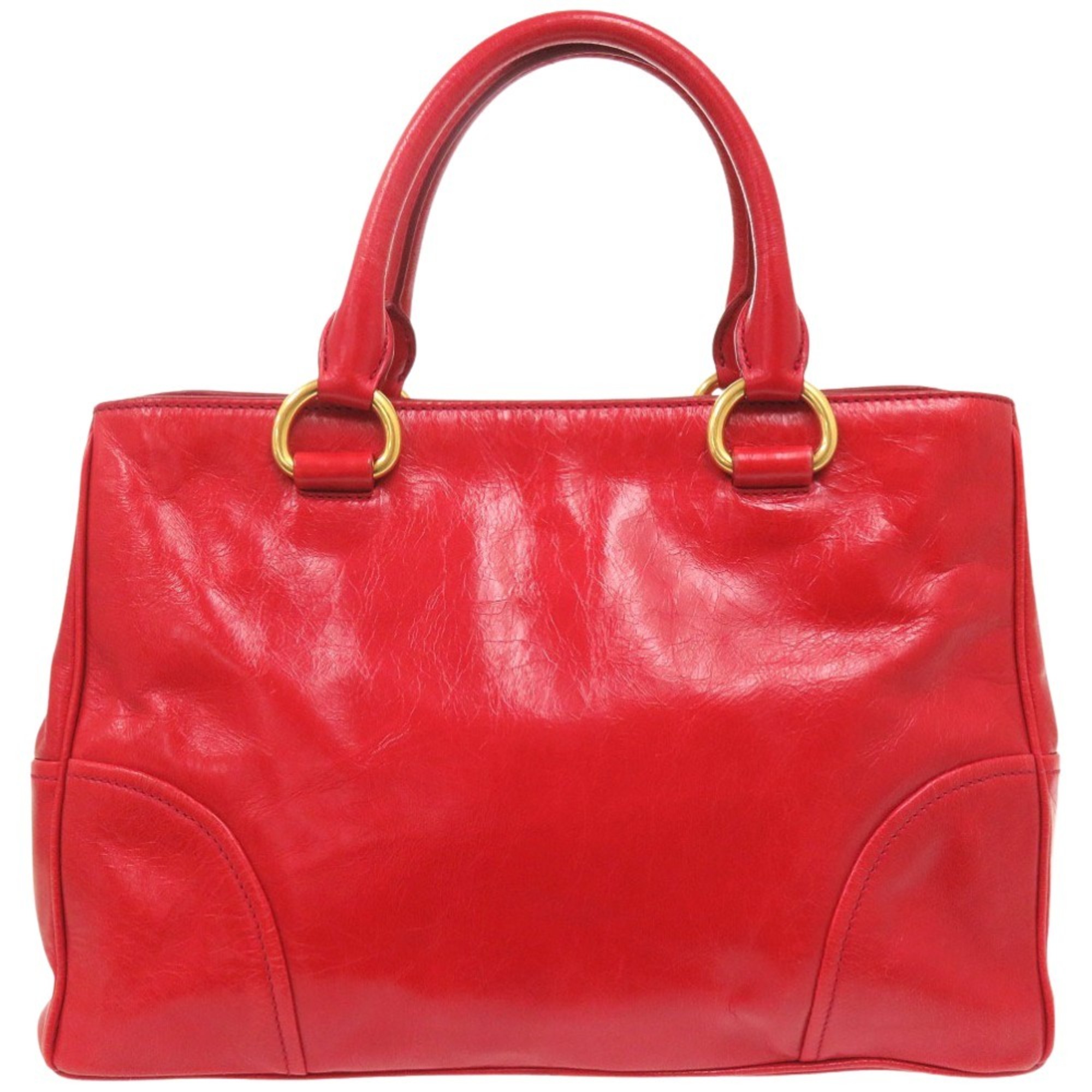 Miu Miu Miu Vitello Shine Handbag Shoulder Bag RN1091 Leather Red 0936MIUMIU