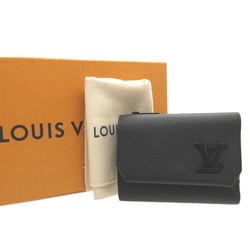 Louis Vuitton M81740 IC Chip Portefeuille Pilot Leather Black Compact Wallet 0653LOUIS VUITTON