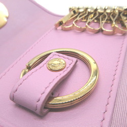 Salvatore Ferragamo 22D162 Leather Pink 6-ring Key Case 0922Salvatore