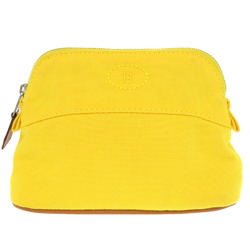 Hermes Bolide Pouch Cotton Yellow 0804 HERMES