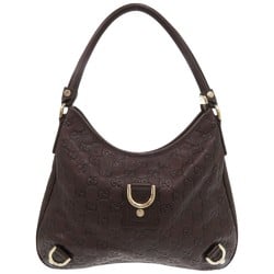 Gucci Shima Abby Bag Dark Brown 130738 Shoulder Calfskin 0555GUCCI