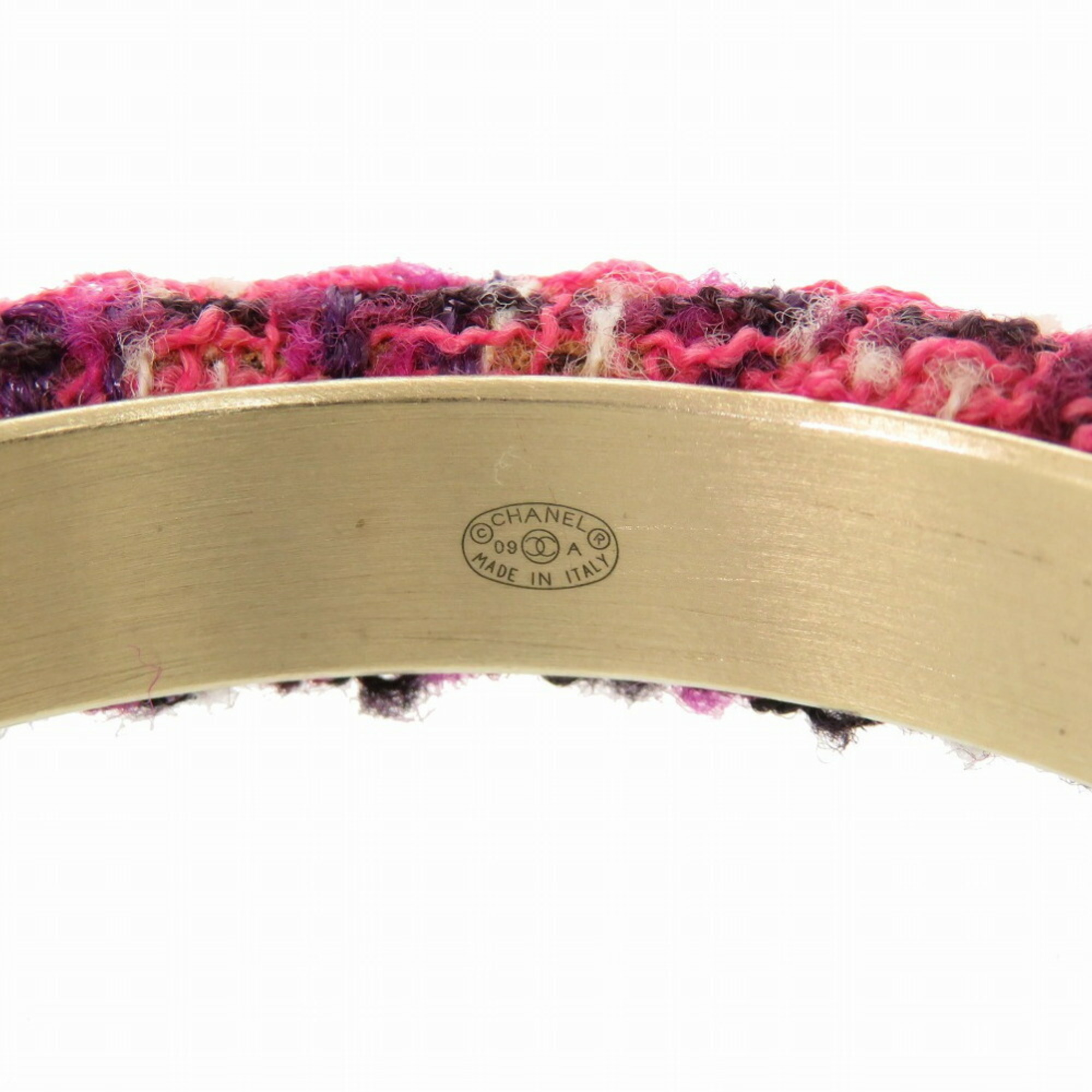 Chanel Coco Mark 09A Tweed Purple/Pink Bangle 0790CHANEL