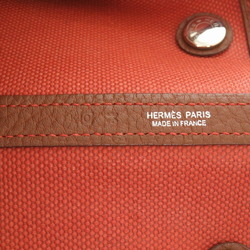 Hermes Garden PM Toile Officier Negonda Potiron O Stamped Tote Bag 0858 HERMES