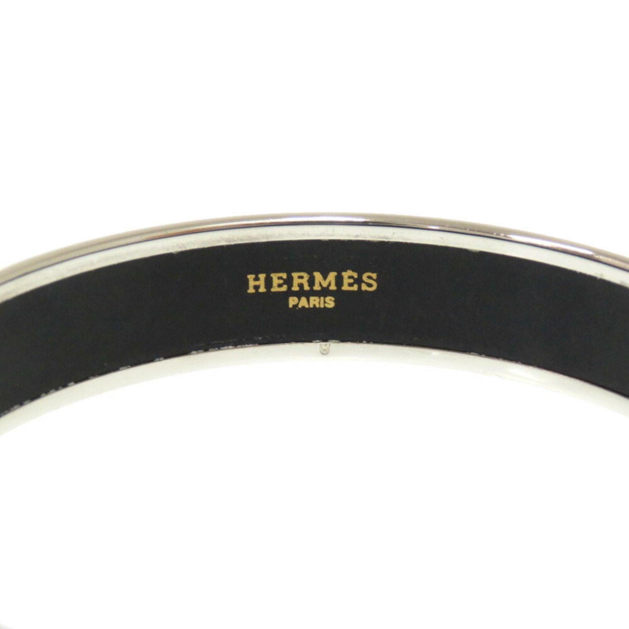 Hermes enamel MM bangle blue silver cloisonne F stamp 0233 HERMES