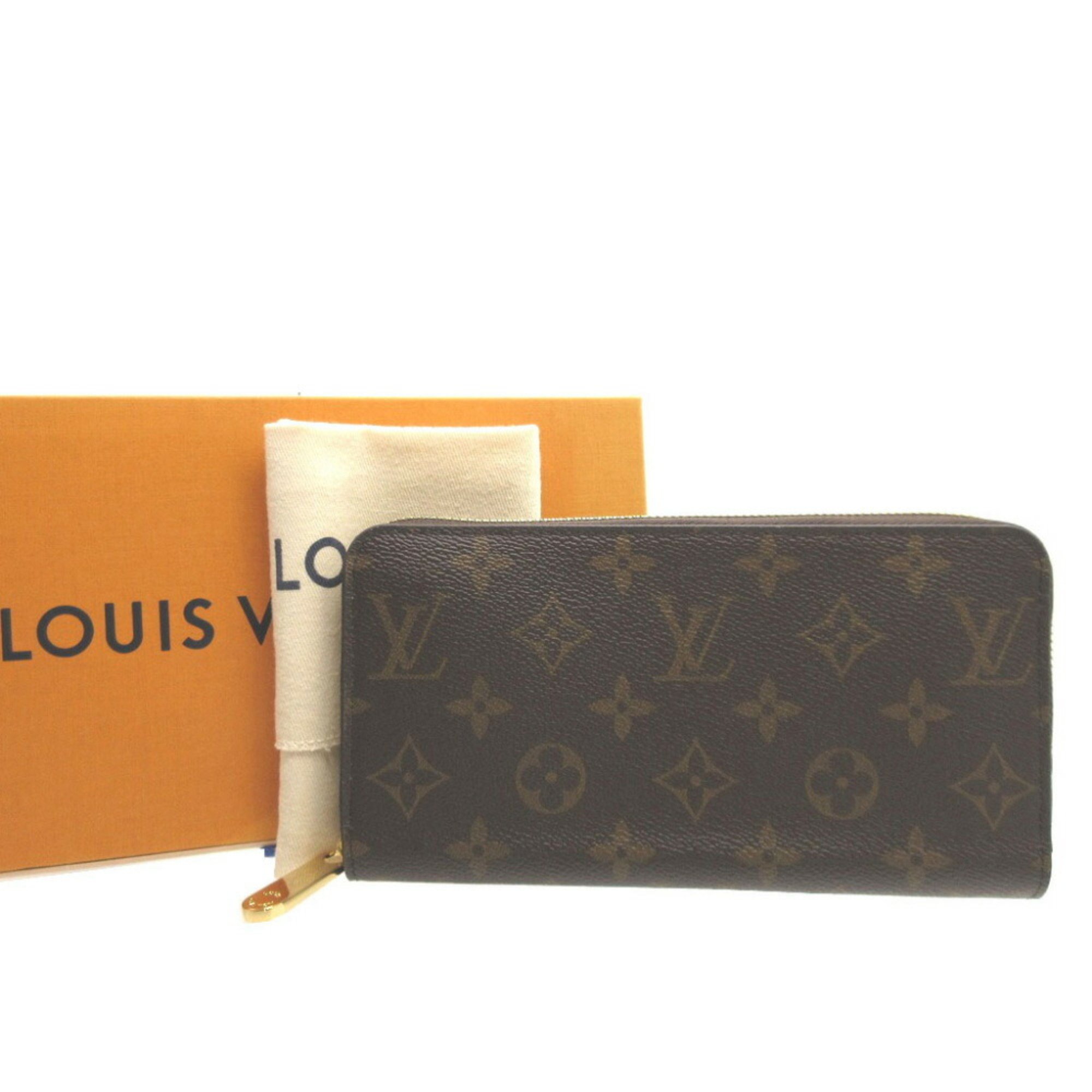 Louis Vuitton Zippy Wallet Monogram M42616 Brown Round Long 0673LOUIS VUITTON