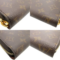 Louis Vuitton Zippy Wallet Monogram M42616 Brown Round Long 0673LOUIS VUITTON