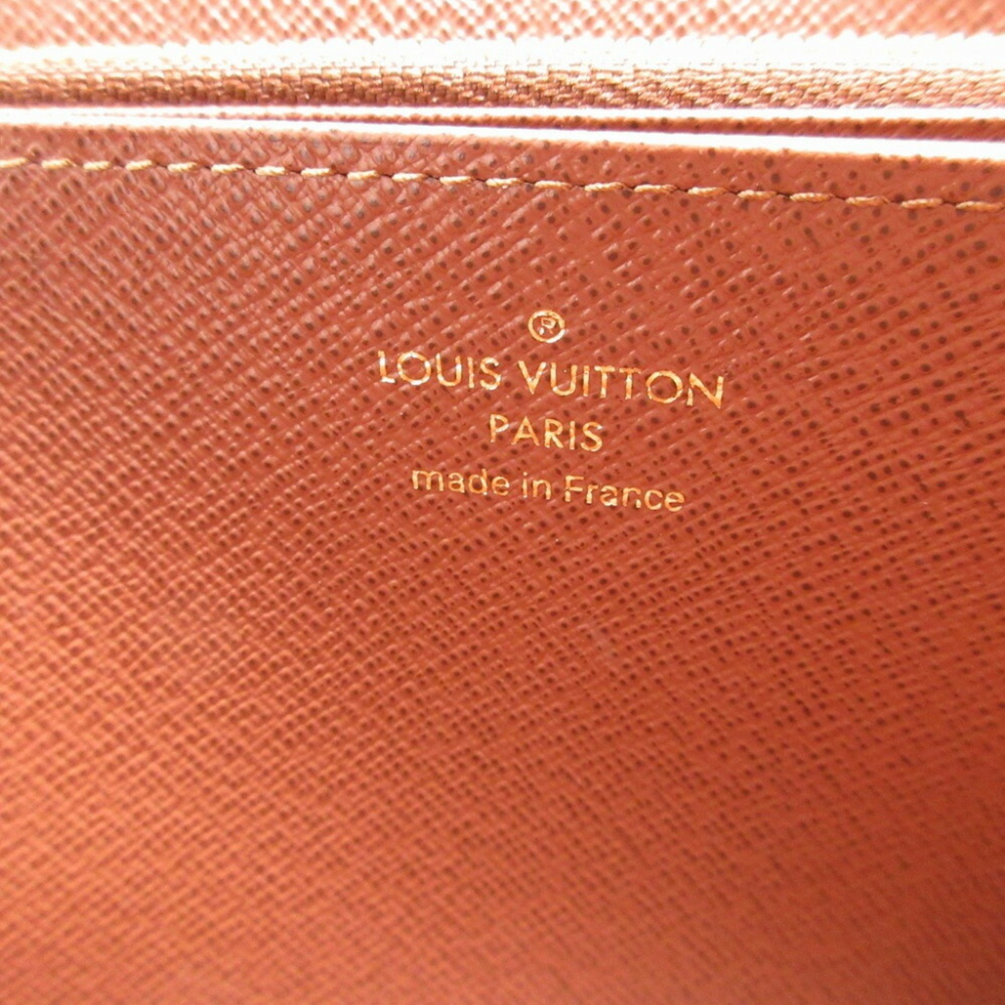 Louis Vuitton Zippy Wallet Monogram M42616 Brown Round Long 0673LOUIS VUITTON