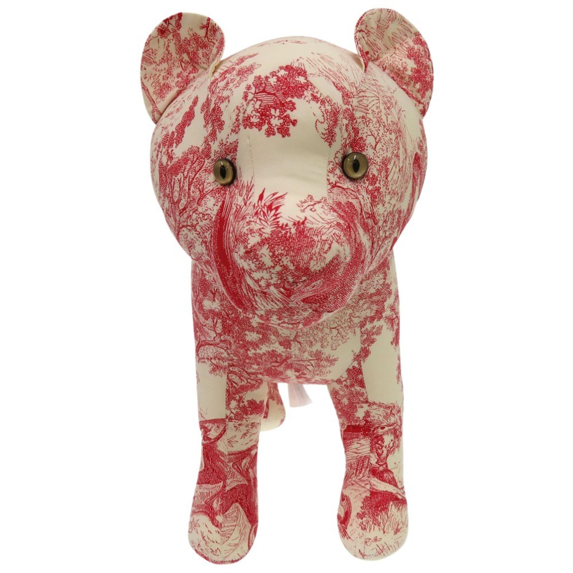 Christian Dior Dior Baby Toile de Jouy Animal Plush Toy Polyester Red 1708Dior