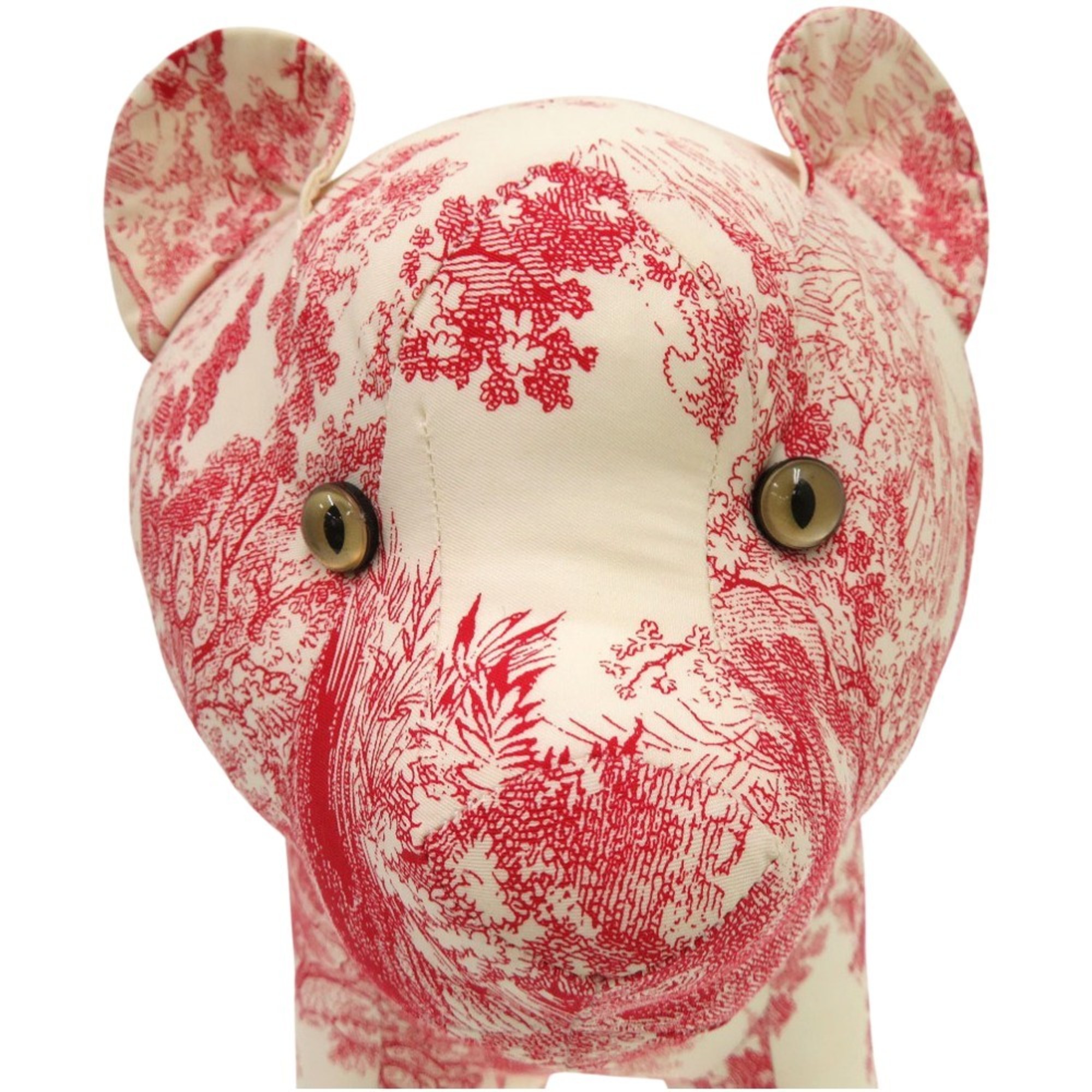 Christian Dior Dior Baby Toile de Jouy Animal Plush Toy Polyester Red 1708Dior