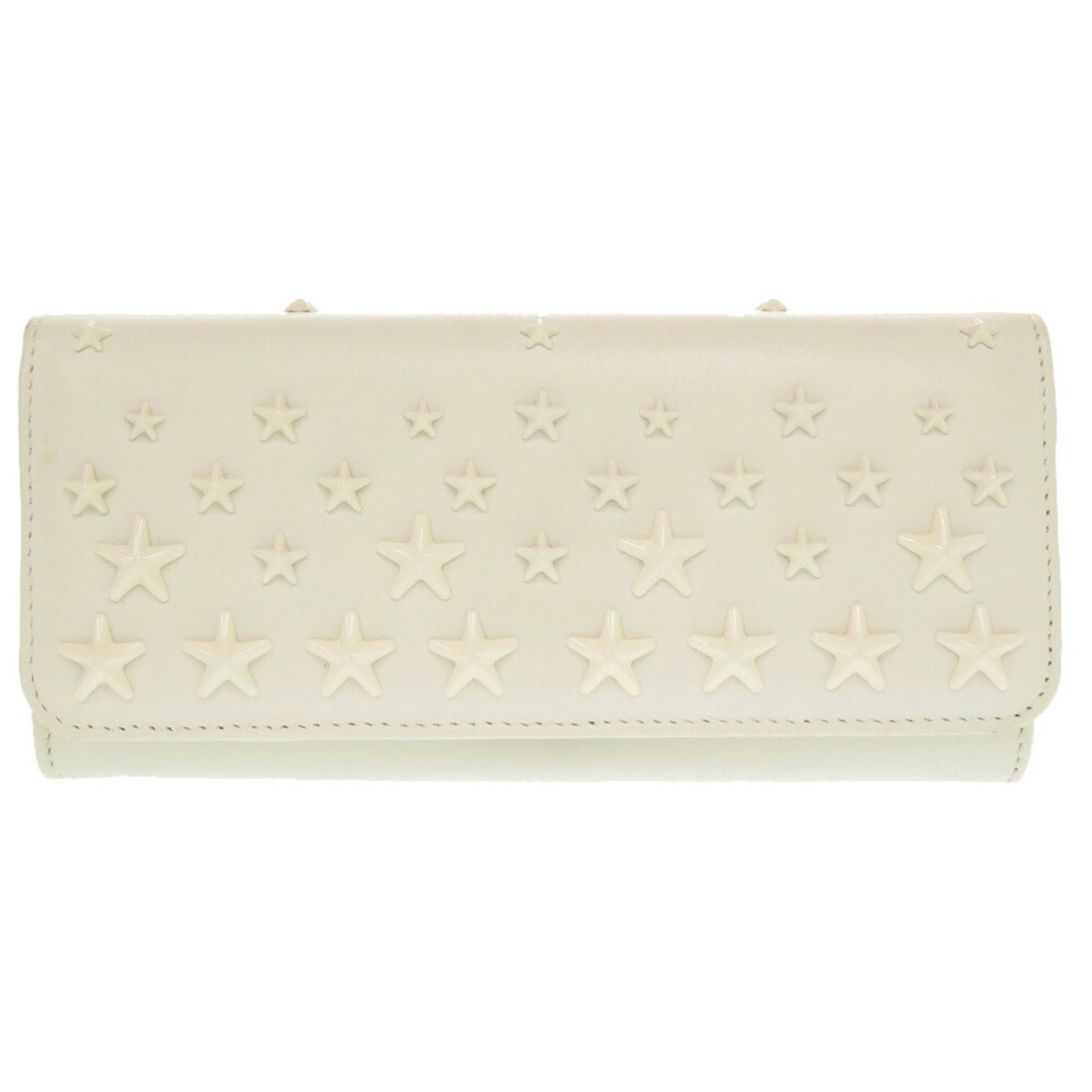 Jimmy Choo Bi-fold Long Wallet White 2313JIMMY CHOO