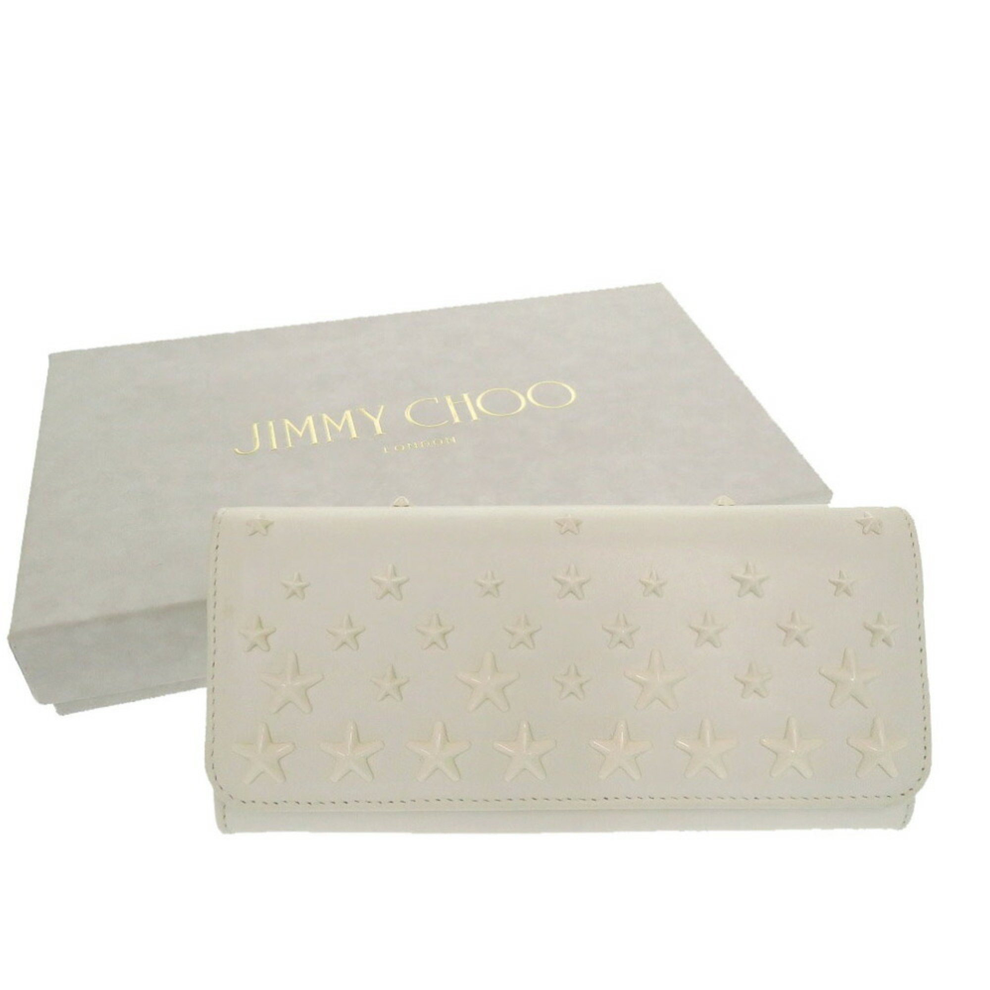 Jimmy Choo Bi-fold Long Wallet White 2313JIMMY CHOO