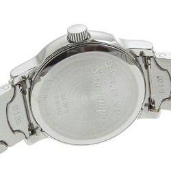 BVLGARI Solotempo ST29S Silver Dial 10P Diamond SS Quartz Ladies 29mm Watch