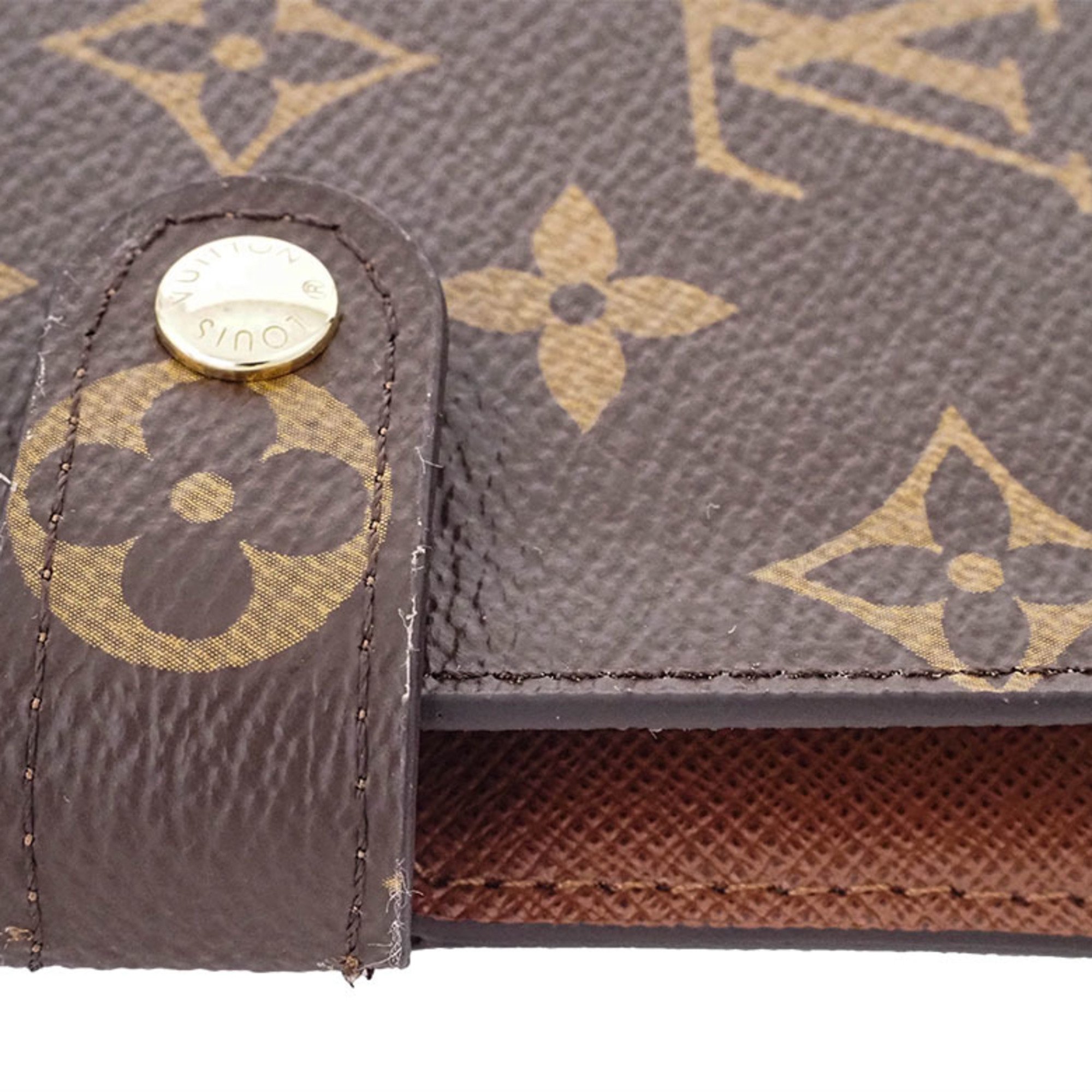 Louis Vuitton Agenda PM Monogram R20005 Women's Canvas Diary Cover LOUIS VUITTON