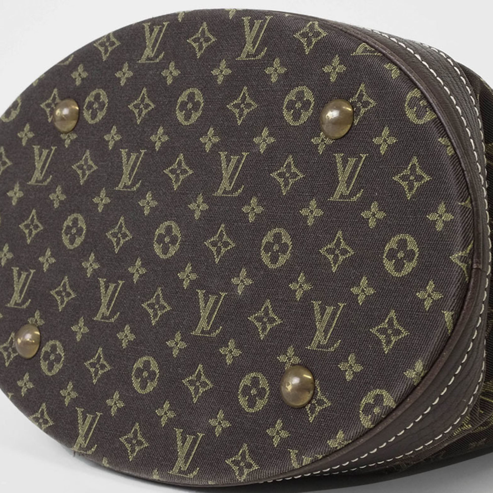 Louis Vuitton Bucket PM Bag Ebene M95226 Women's Monogram Run Tote Canvas LOUIS VUITTON