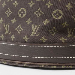 Louis Vuitton Bucket PM Bag Ebene M95226 Women's Monogram Run Tote Canvas LOUIS VUITTON