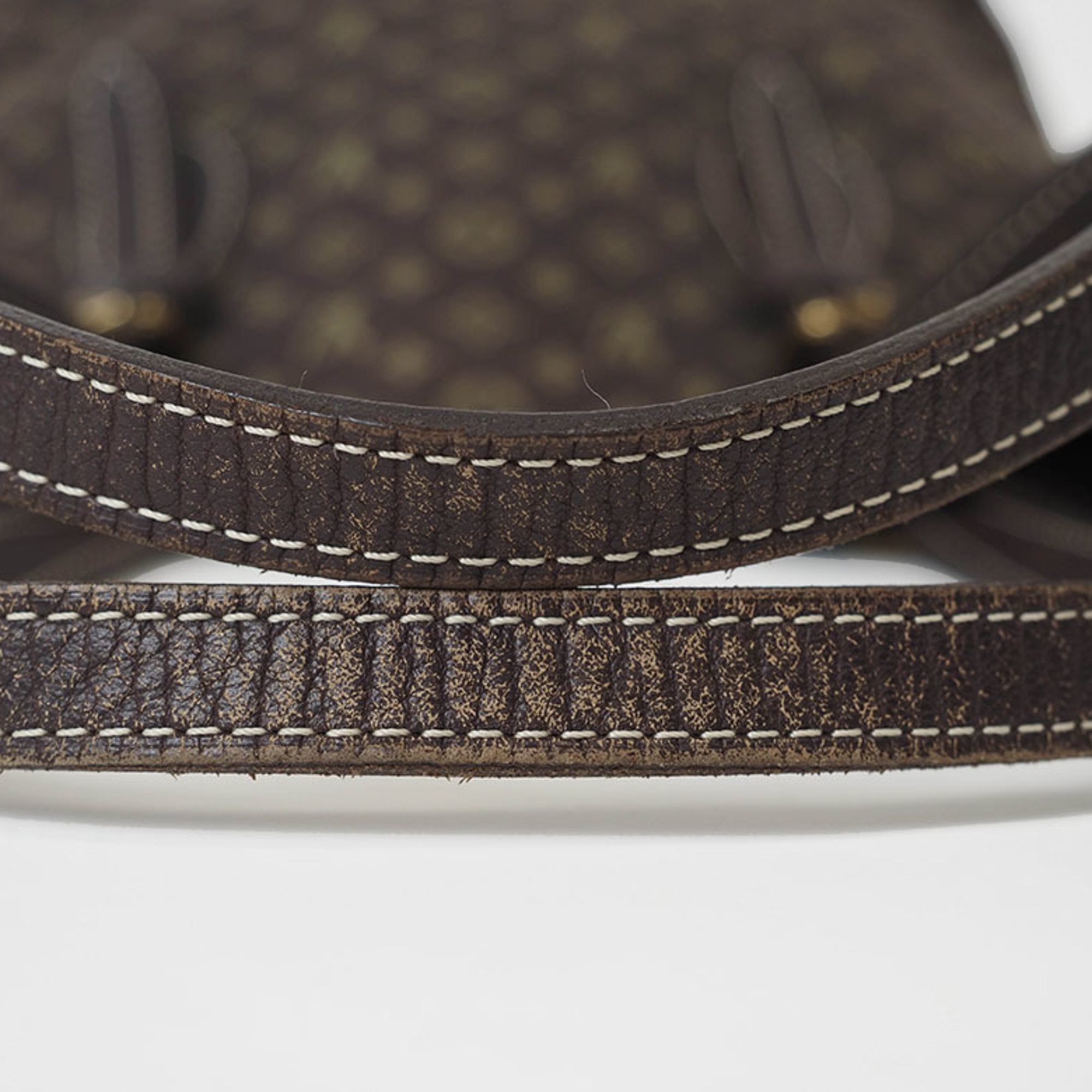 Louis Vuitton Bucket PM Bag Ebene M95226 Women's Monogram Run Tote Canvas LOUIS VUITTON