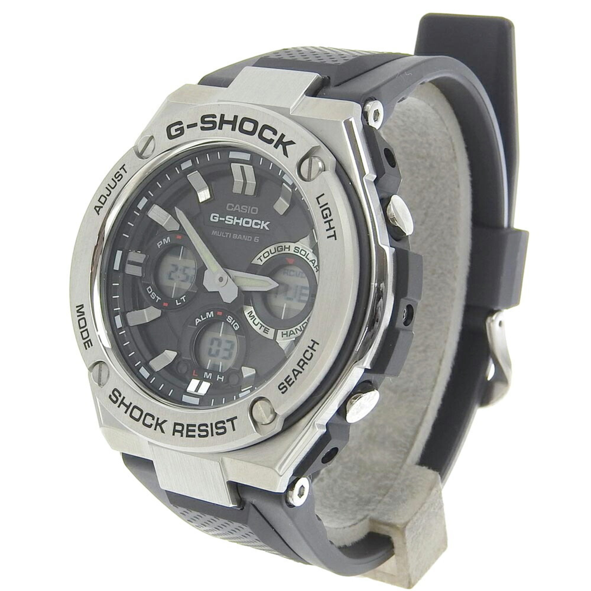 CASIO G-Shock G-STEEL GST W110 1AJF Black Dial SS Resin GPS Solar Men's 44mm Watch