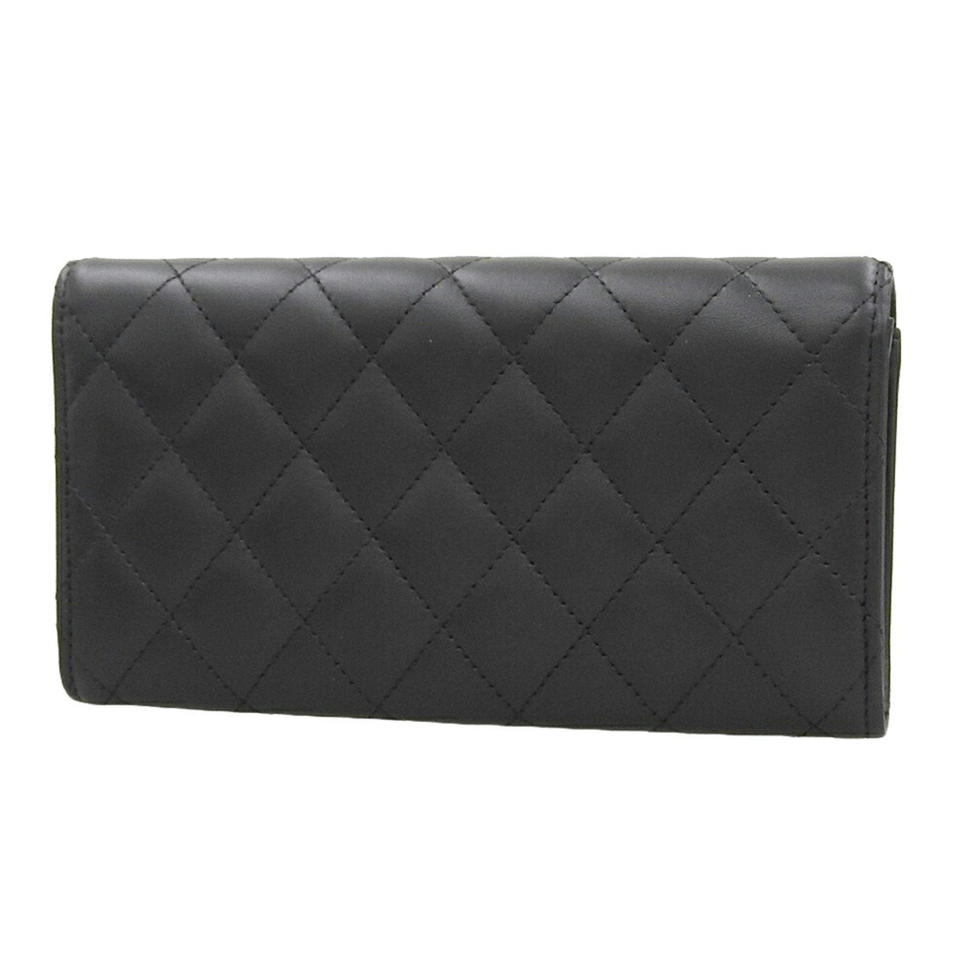 CHANEL Matelasse Timeless Classic Coco Mark Long Wallet Seal 2 A80758