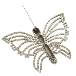 Gucci Interlocking G Butterfly Rhinestone Brooch