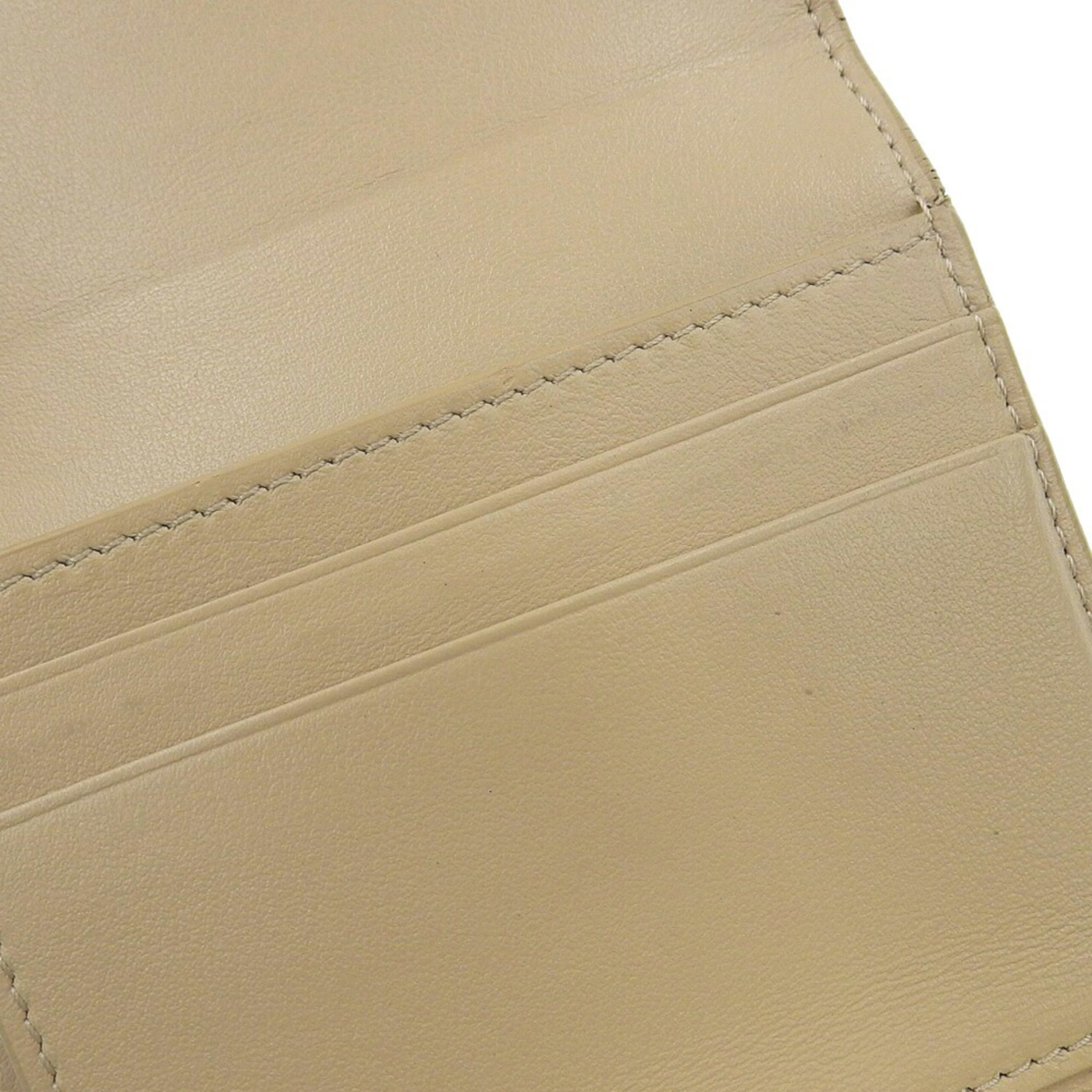 CELINE Trifold Wallet 10B573BEL wallet Leather Beige