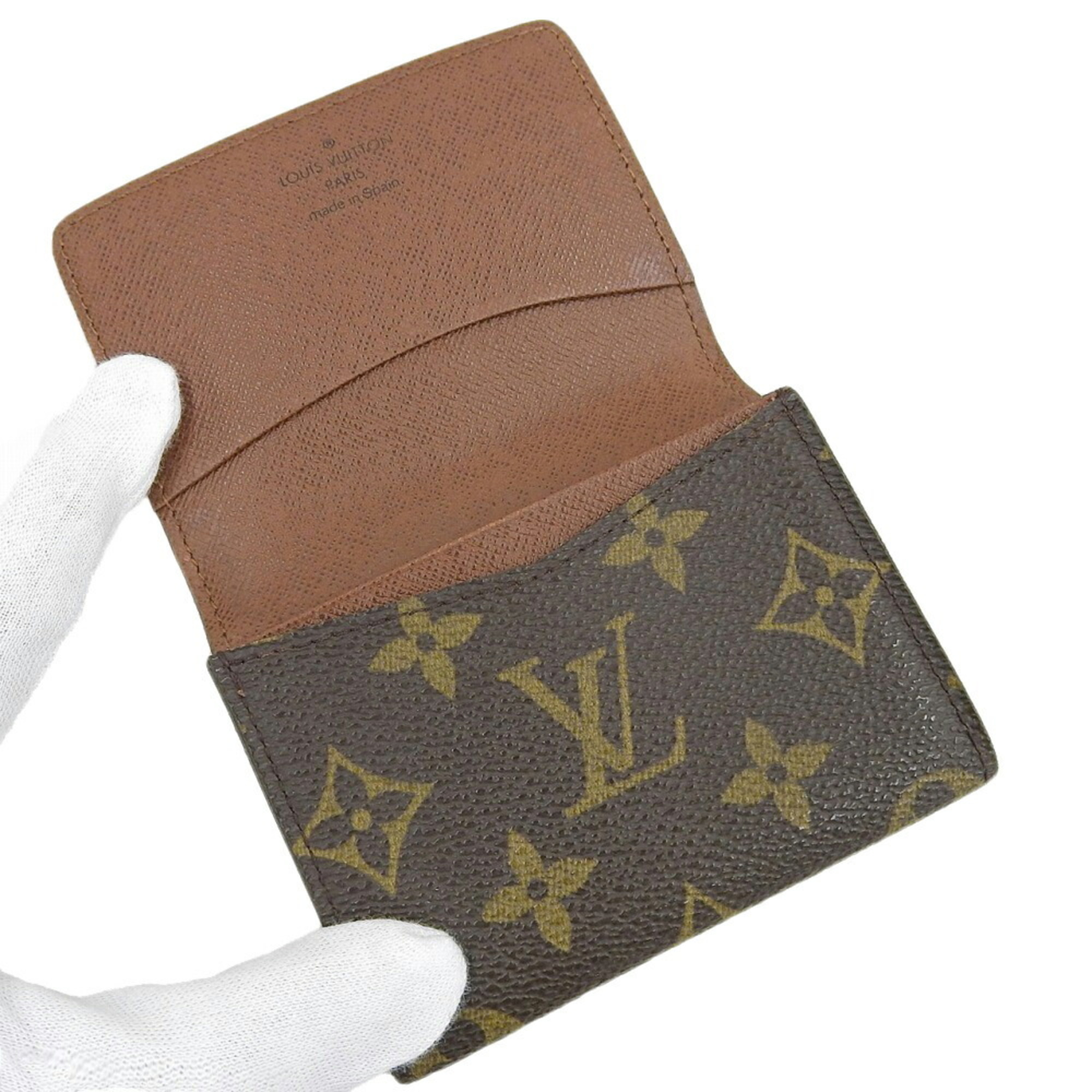 Louis Vuitton Monogram Envelope Carte de Visite Card Case M62920 Business Holder