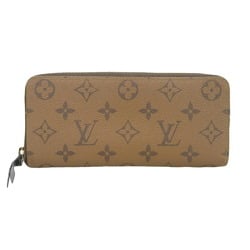 Louis Vuitton LOUIS VUITTON Monogram Reverse Portefeuille Clemence M82336 Round Long Wallet