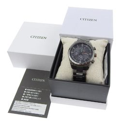 CITIZEN ATTESA DATE CHRONO H800 T025871 Black Dial Titanium Eco-Drive Solar Radio