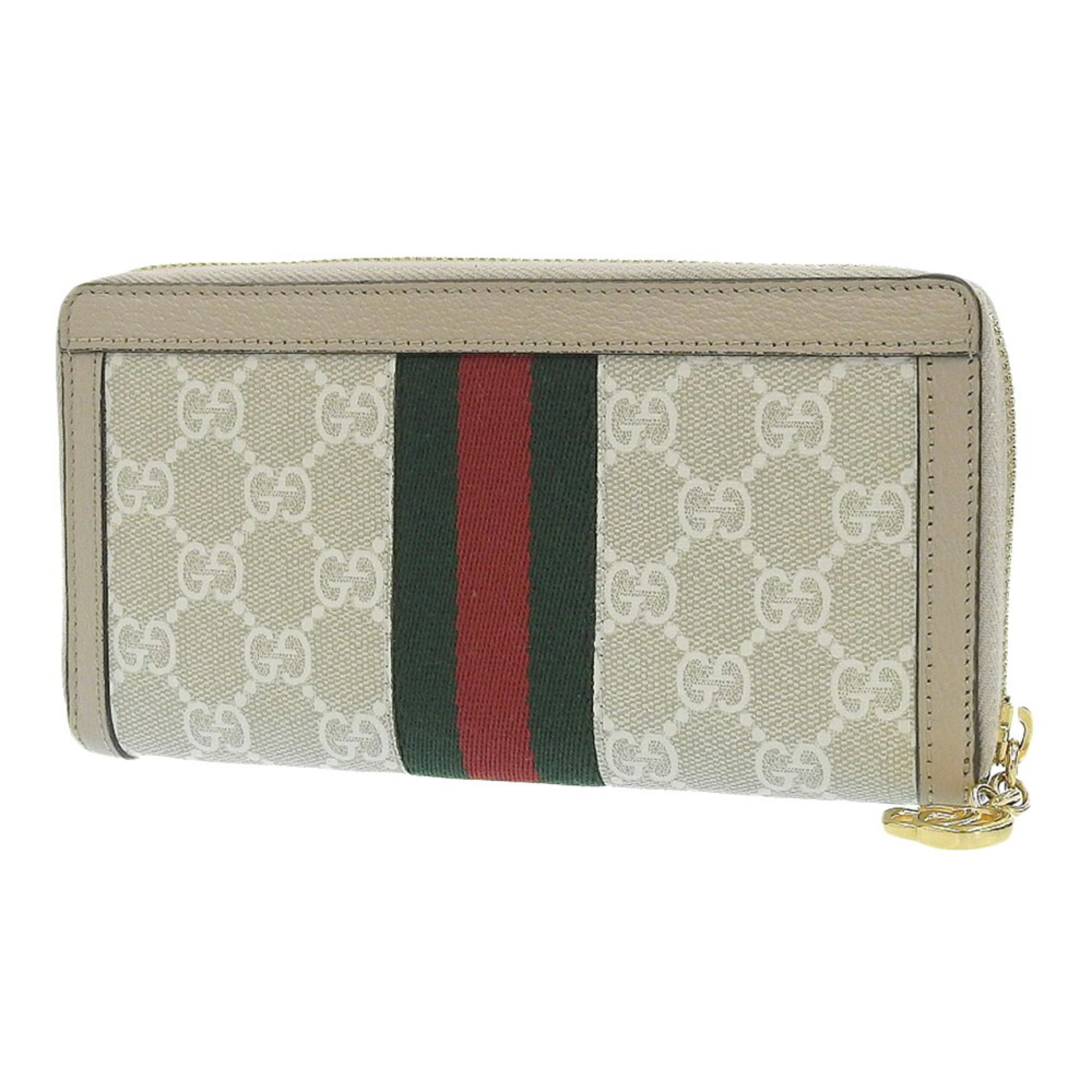 GUCCI Ophidia GG Supreme Marmont Round Long Wallet 523154 1147