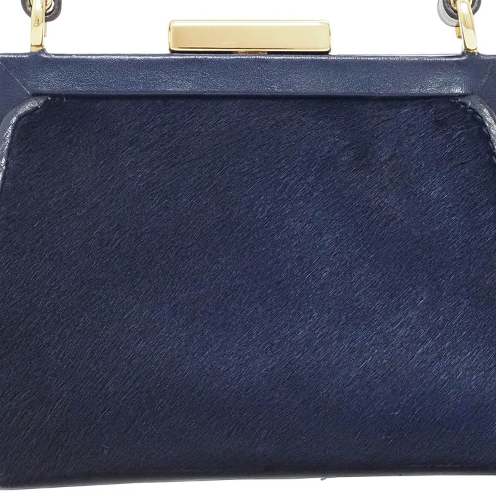 Gucci Old Pony Shoulder Bag Navy 03019521314 Women's Pochette GUCCI