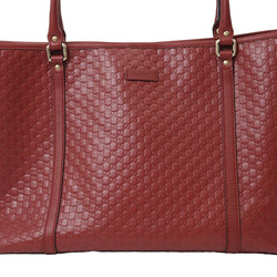 Gucci Guccissima Micro GG Tote Bag Red 449647 Women's Leather Handbag GUCCI