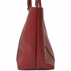 Gucci Guccissima Micro GG Tote Bag Red 449647 Women's Leather Handbag GUCCI