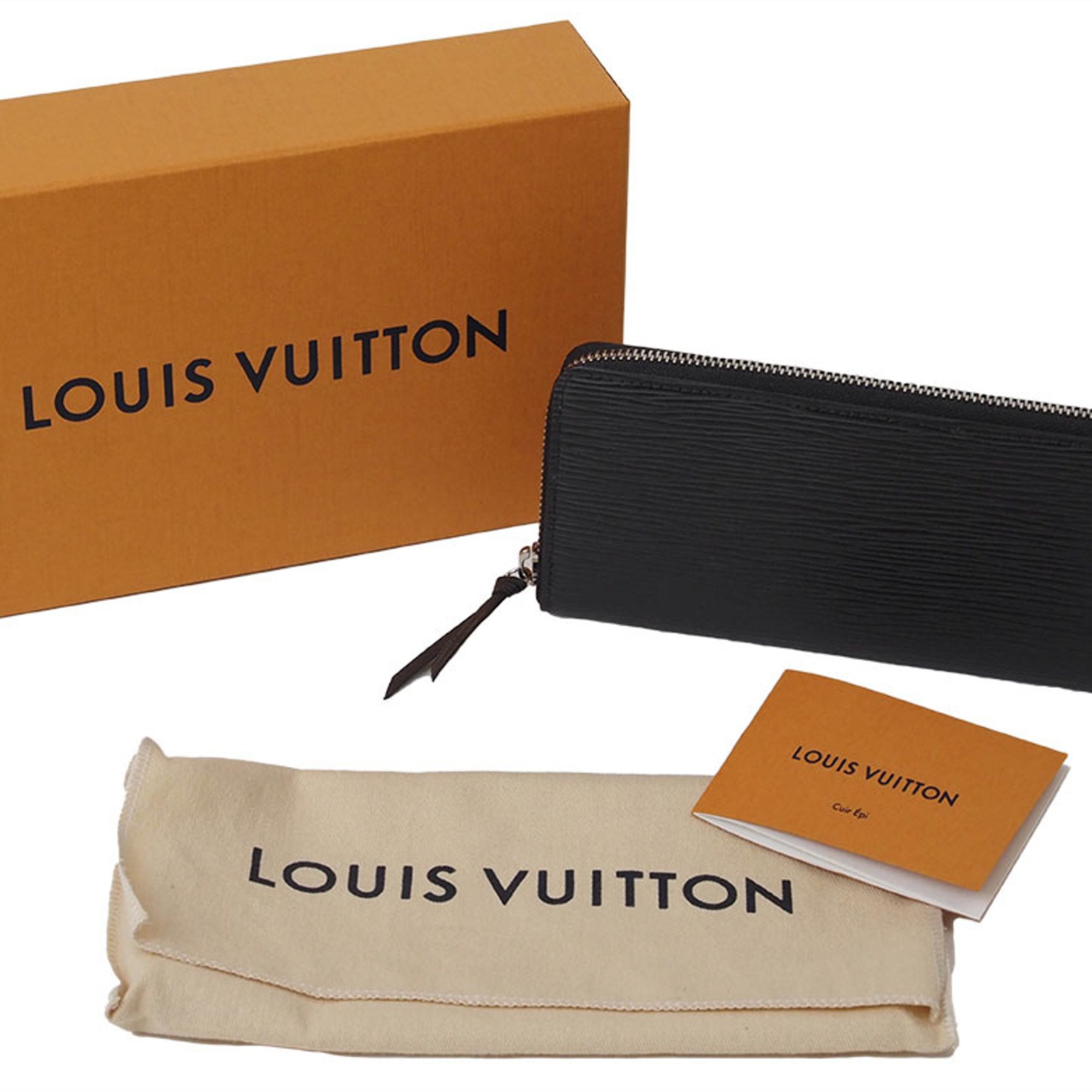 Louis Vuitton Portefeuille Clemence Wallet Black M60915 Men's Epi Leather LOUIS VUITTON