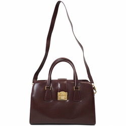 Gucci Old Handbag Bordeaux 000・109・0112 Women's Leather Doctor's Bag Lady Lock GUCCI