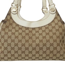 Gucci GG Canvas Tote Bag Beige 154982 Women's Shoulder GUCCI