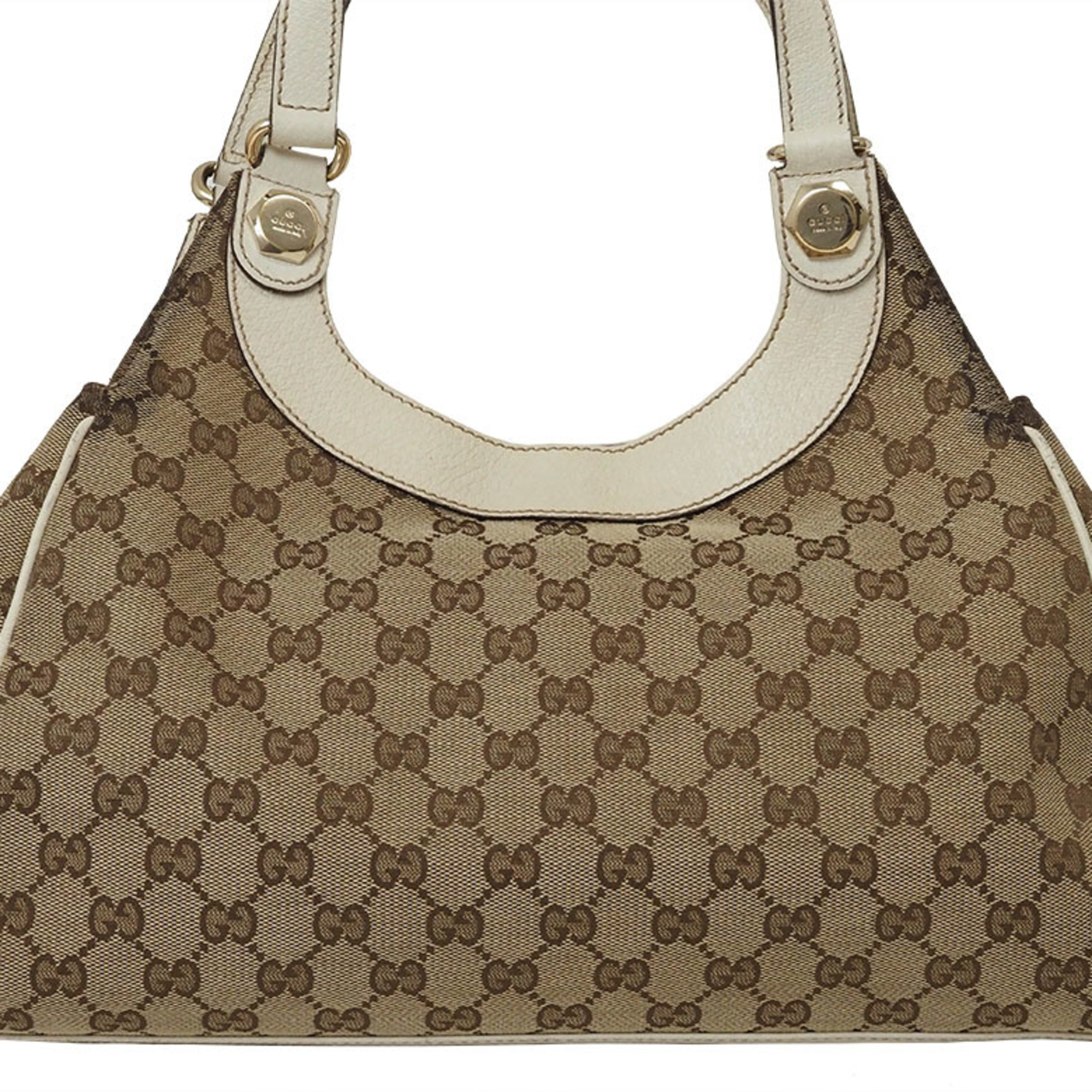 Gucci GG Canvas Tote Bag Beige 154982 Women's Shoulder GUCCI