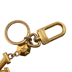 LOUIS VUITTON M65216 LV Facet Keychain Keyring Gold Unisex