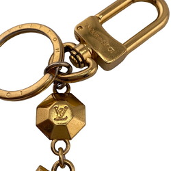 LOUIS VUITTON M65216 LV Facet Keychain Keyring Gold Unisex