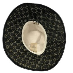 GUCCI 679455 GG Jacquard Denim M 57 Hat Black Unisex