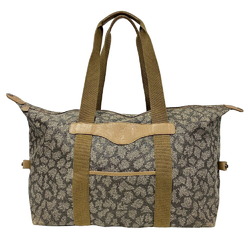 YVES SAINT LAURENT Giraffe pattern Boston bag, brown, unisex