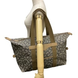 YVES SAINT LAURENT Giraffe pattern Boston bag, brown, unisex