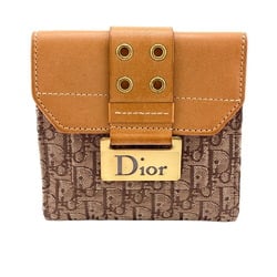 Christian Dior Trotter Bi-fold Wallet Beige Women's