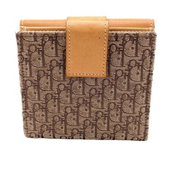 Christian Dior Trotter Bi-fold Wallet Beige Women's