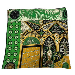 HERMES Hermes Carre Gean Amazon Dance Scarf Muffler Green Women's