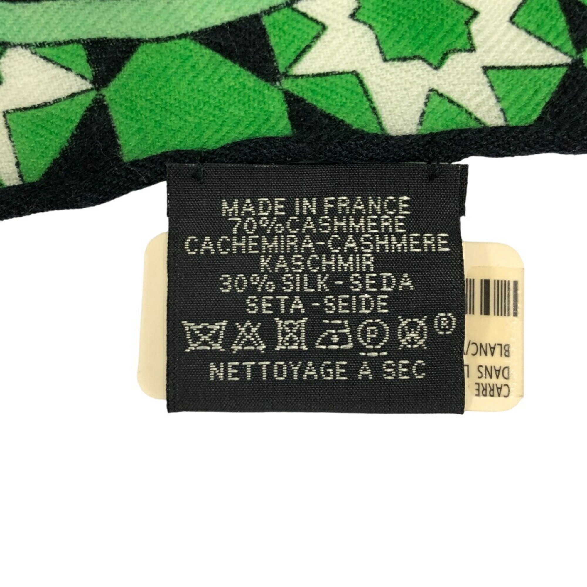 HERMES Hermes Carre Gean Amazon Dance Scarf Muffler Green Women's