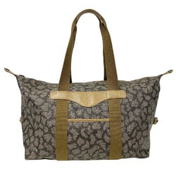 YVES SAINT LAURENT Giraffe pattern Boston bag, brown, unisex