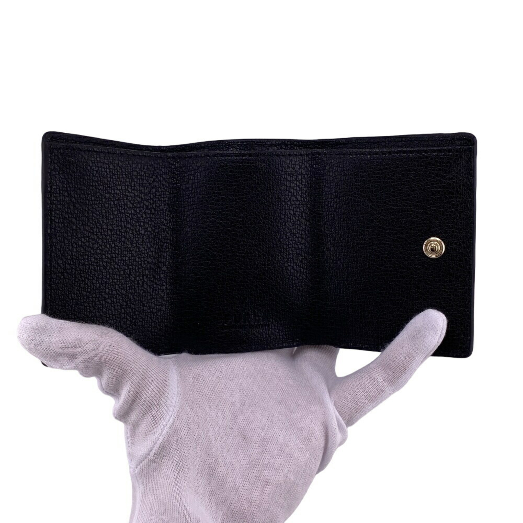 Furla WP00194 Card Fragment Case Wallet Coin Black Women's