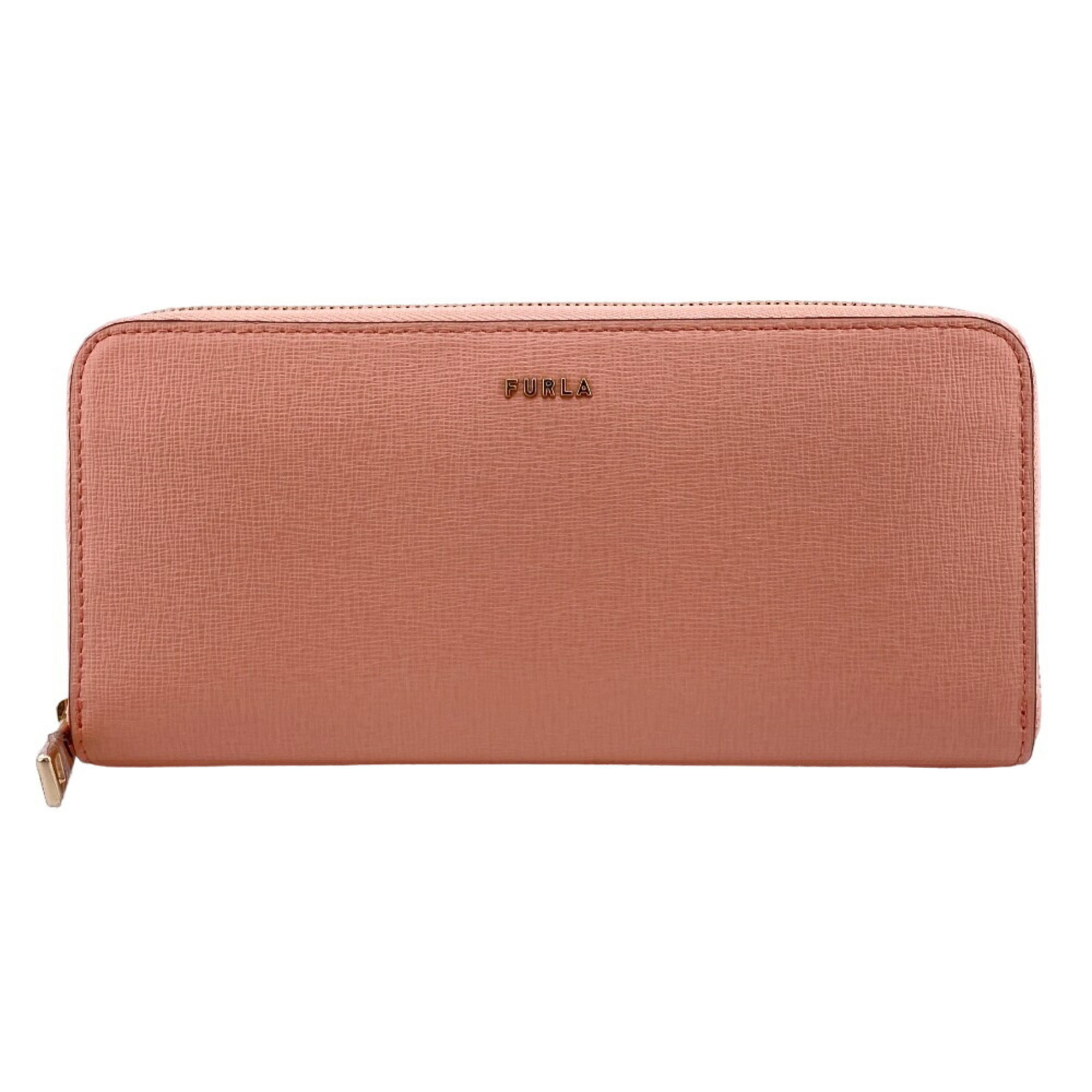 Furla PCX8UNO B30 1086S Babylon Round Long Wallet Pink Women's