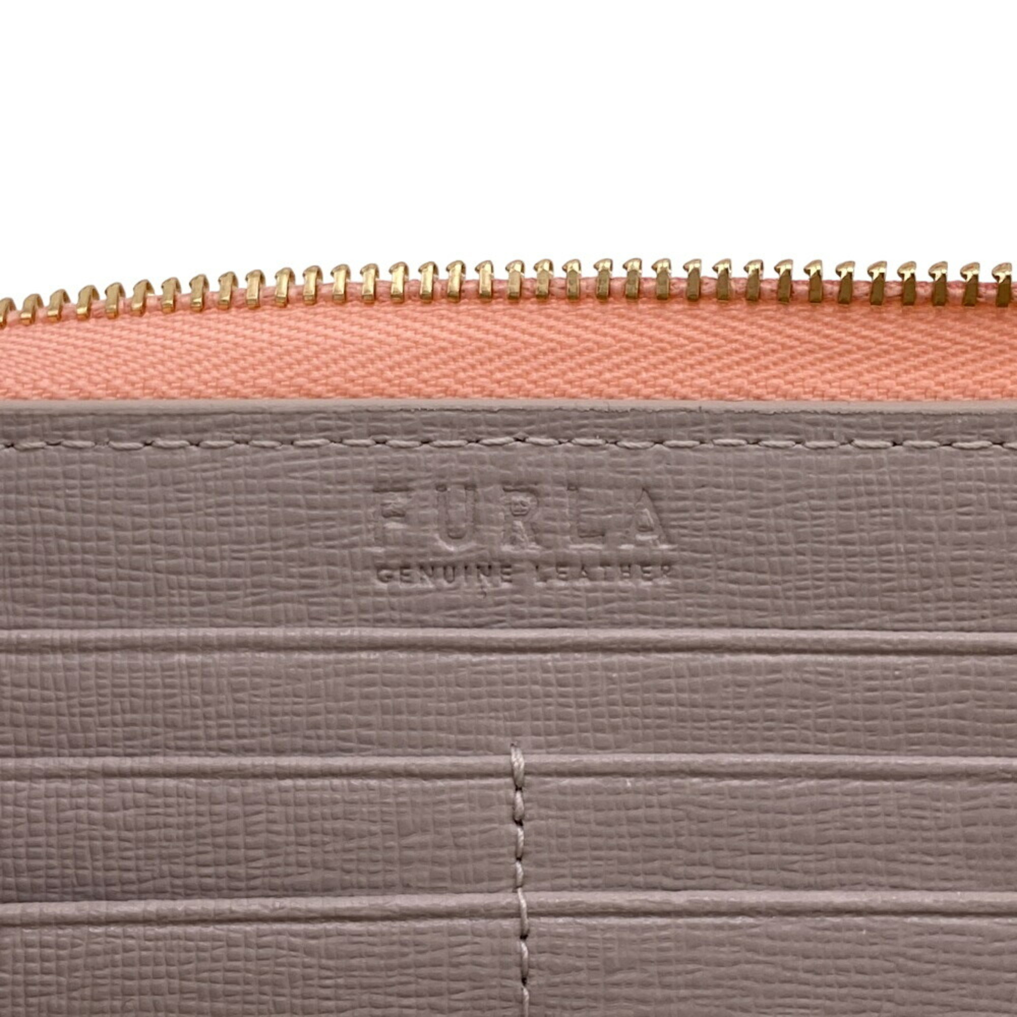 Furla PCX8UNO B30 1086S Babylon Round Long Wallet Pink Women's